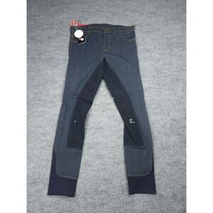 HORZE Breeches Men's XL (FITS 34 x 31) Blue MARK's Denim Equestrian Stretch NWT